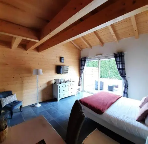 テラス付きスタンダードルーム, Au Cœur Des Lacs   Chambres D Hôtes