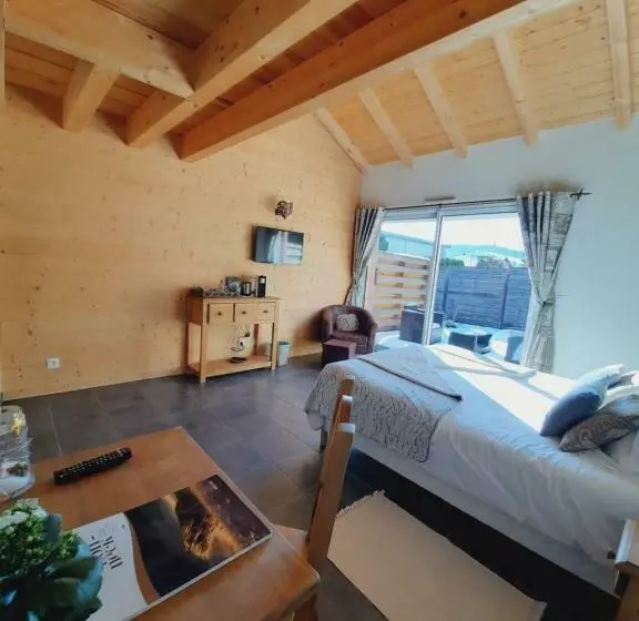 キングサイズベッドのスタンダードルーム, Au Cœur Des Lacs   Chambres D Hôtes