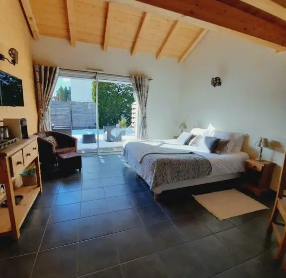 キングサイズベッドのスタンダードルーム, Au Cœur Des Lacs   Chambres D Hôtes