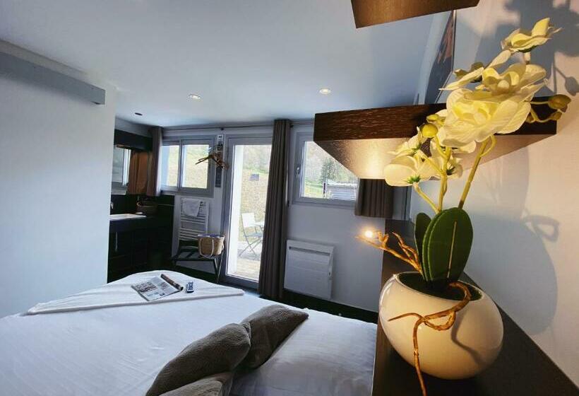 חדר סטנדרט עם טרסה, Aux 500 Diables Eco Lodge