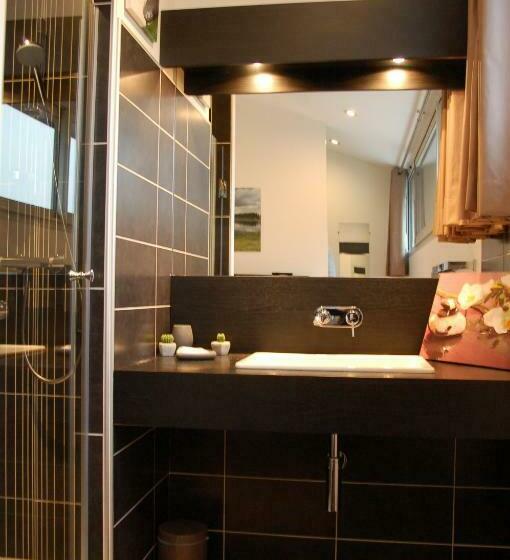 חדר סטנדרט עם מיטת קינג, Aux 500 Diables Eco Lodge