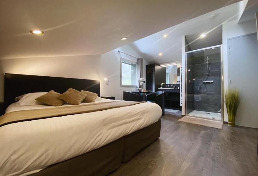 חדר סטנדרט עם מיטת קינג, Aux 500 Diables Eco Lodge