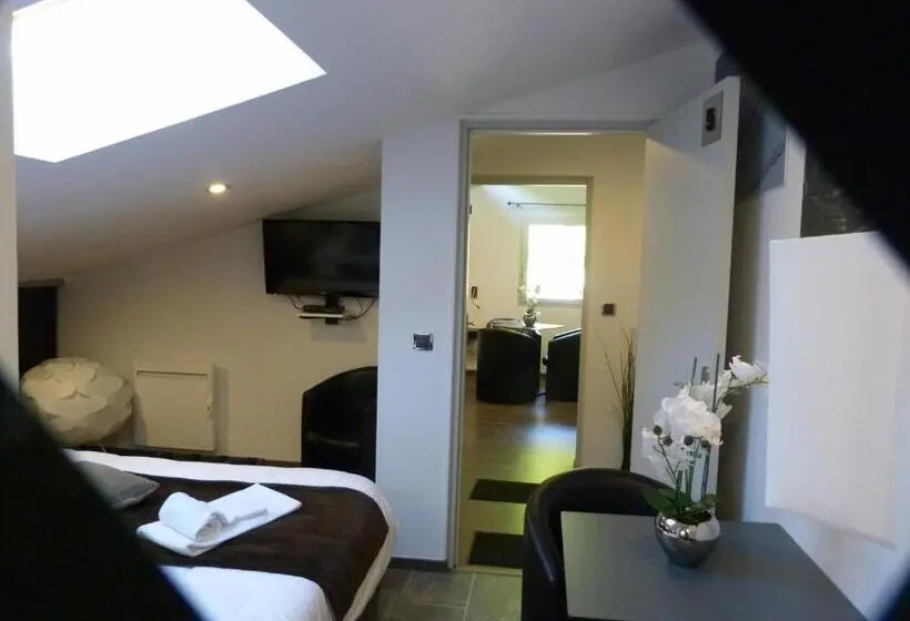 キングサイズベッドのスイートルーム, Aux 500 Diables Eco Lodge