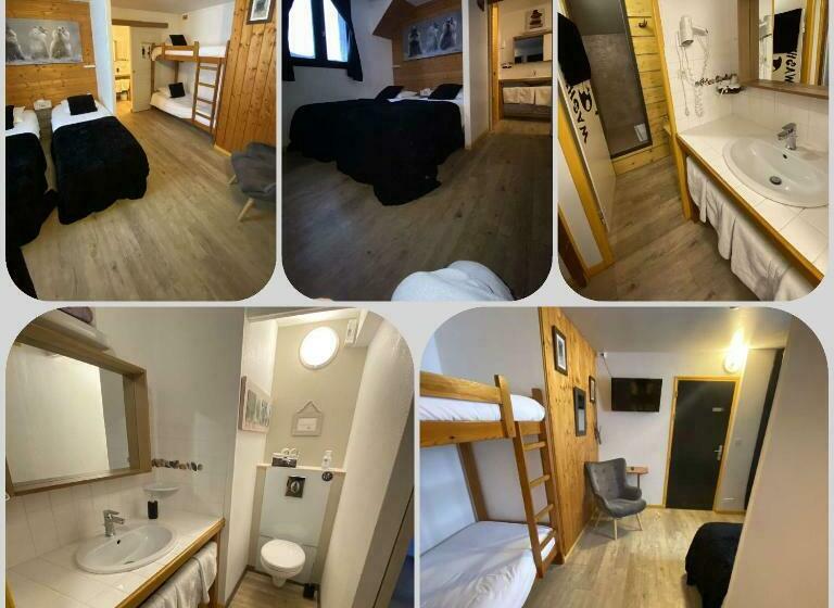 חדר סטנדרט לארבעה, Gîte Chalet Du Soulor