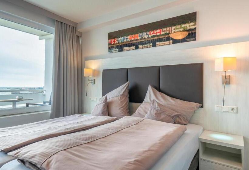 חדר סטנדרט נוף לים עם מרפסת, Hochseeinsel