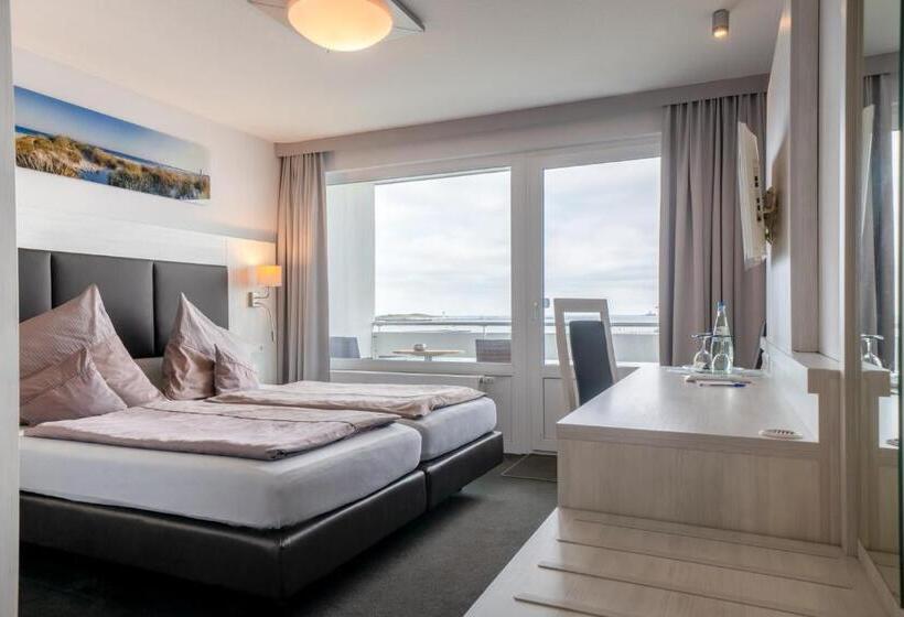 חדר סטנדרט נוף לים עם מרפסת, Hochseeinsel