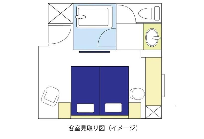 חדר סטנדרט, Meitetsu Inn Hamamatsucho