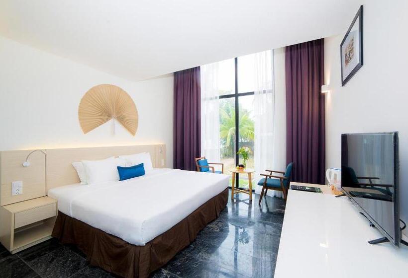 اتاق لوکس با چشمانداز باغ, Temple Da Nang Resort