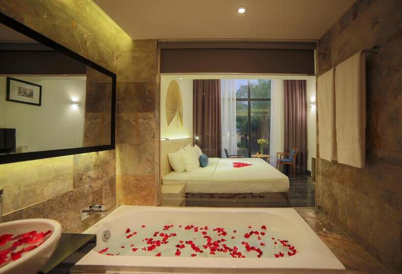 اتاق لوکس با چشمانداز باغ, Temple Da Nang Resort