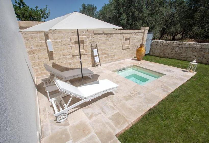 غرفة ديلوكس مزوَّدة بجاكوزي, Masseria Muntibianchi Agriresort Restaurant & Spa