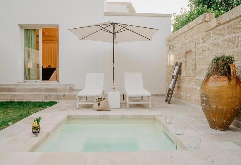 غرفة ديلوكس مزوَّدة بجاكوزي, Masseria Muntibianchi Agriresort Restaurant & Spa