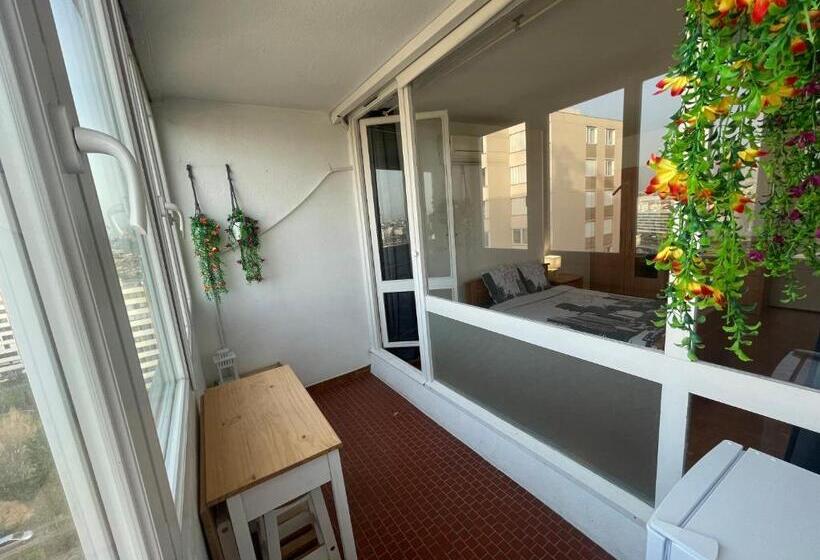 اتاق لوکس با بالکن, Chambre Privée En Colocation Villeurbanne Métro Bonnevay