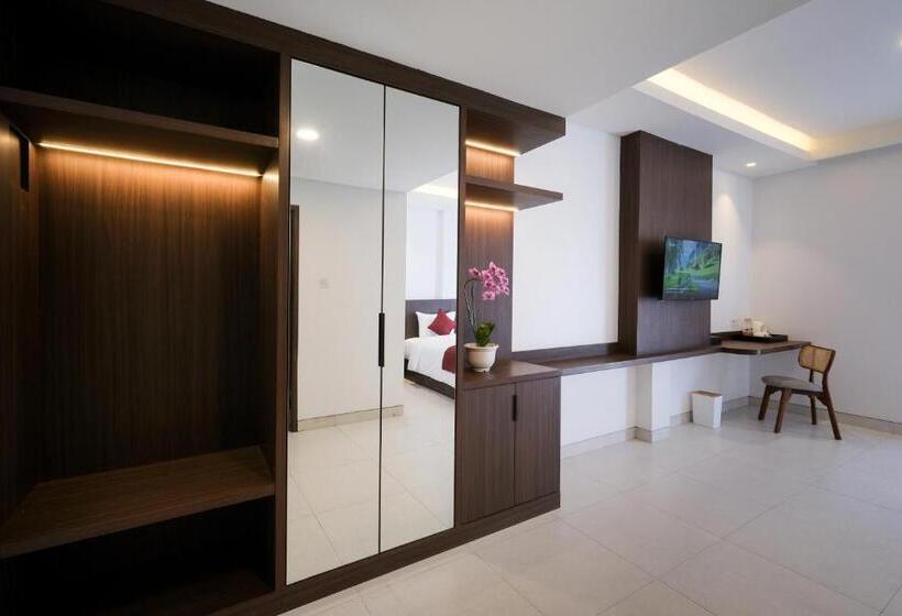 غرفة ديلوكس سرير كينج, Valstar Hotel Canggu