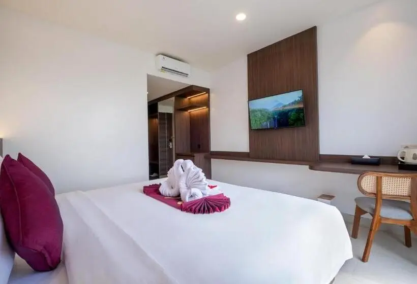 キングサイズベッドのデラックスルーム, Valstar Hotel Canggu