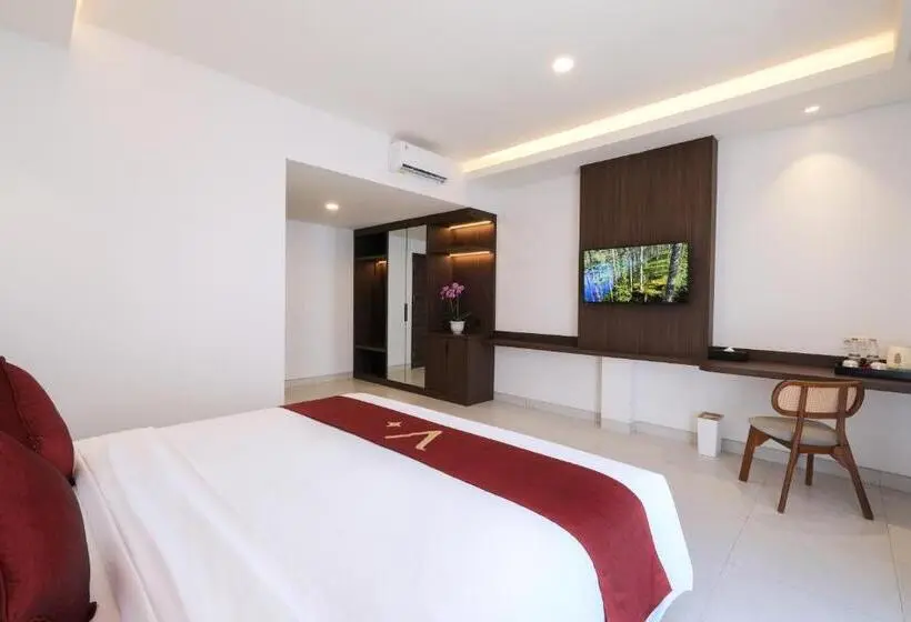キングサイズベッドのデラックスルーム, Valstar Hotel Canggu