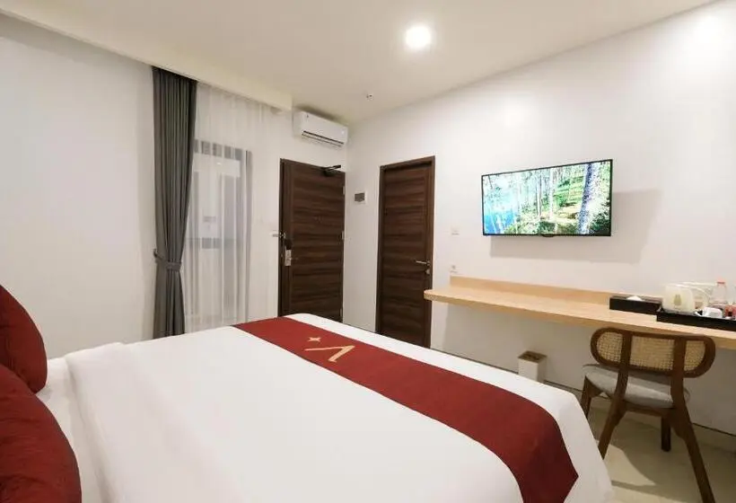 キングサイズベッドのスタンダードルーム, Valstar Hotel Canggu