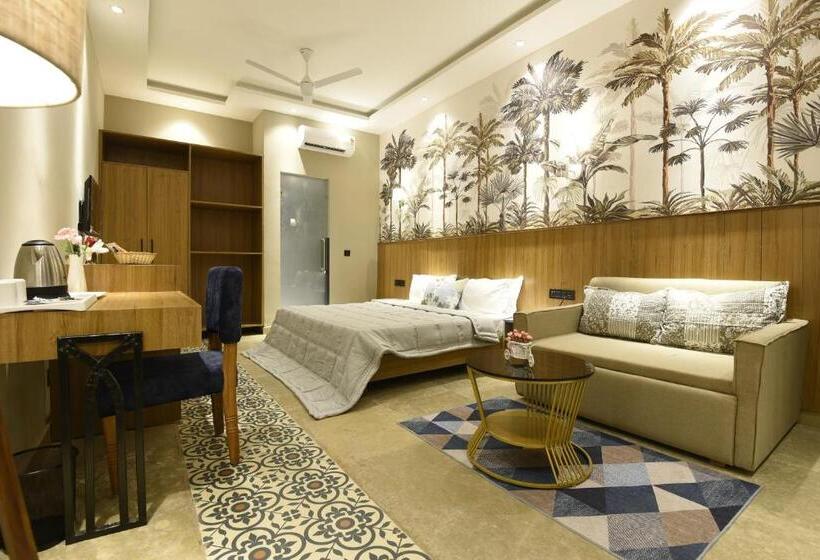 اتاق پریمیوم چهارنفره, Eutopia Beach Resort   Boutique Resort With Pool By Rio Hotels India