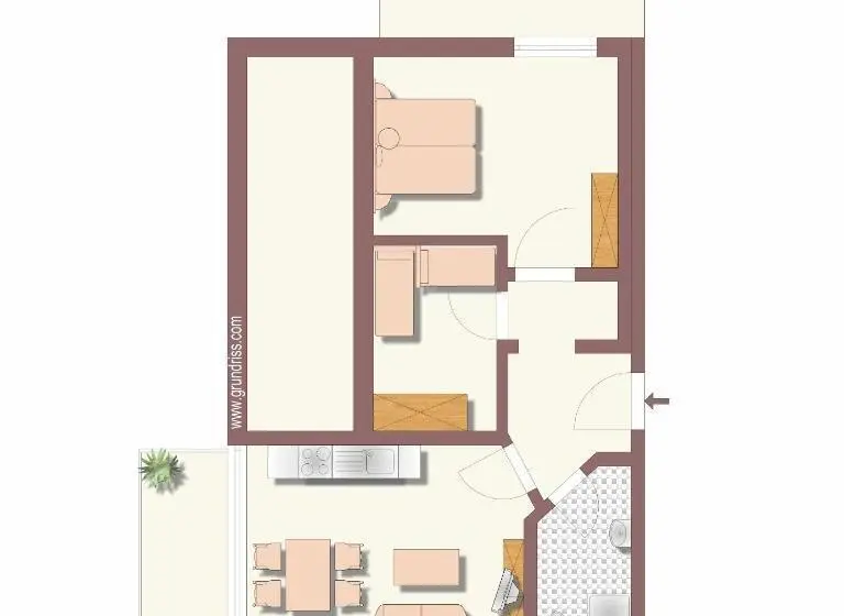 景色の見える一ベッドルームアパートメント, Landhaus Bachtelmühle