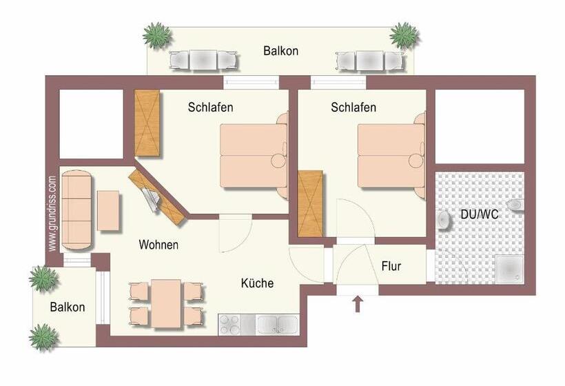 Апартаменты Комфорт 1 Спальня, Landhaus Bachtelmühle
