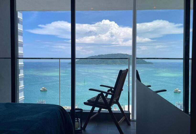 带1个卧室的豪华公寓, Seaview Bliss Studio By Tropical Elegance