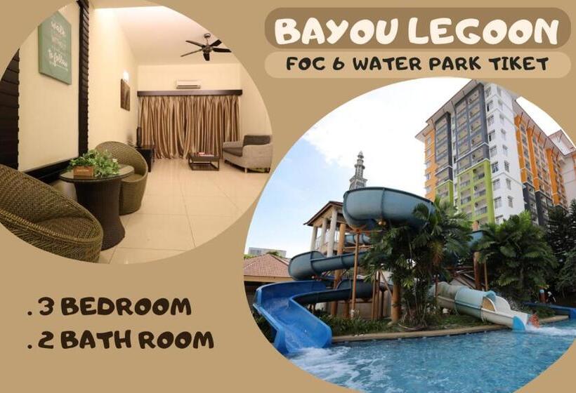 Habitació Triple Estàndard, Top 1 Family Trip Relax Resort In Melaka Pecuma Water Park Tiket