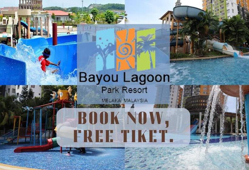 Habitació Triple Estàndard, Top 1 Family Trip Relax Resort In Melaka Pecuma Water Park Tiket