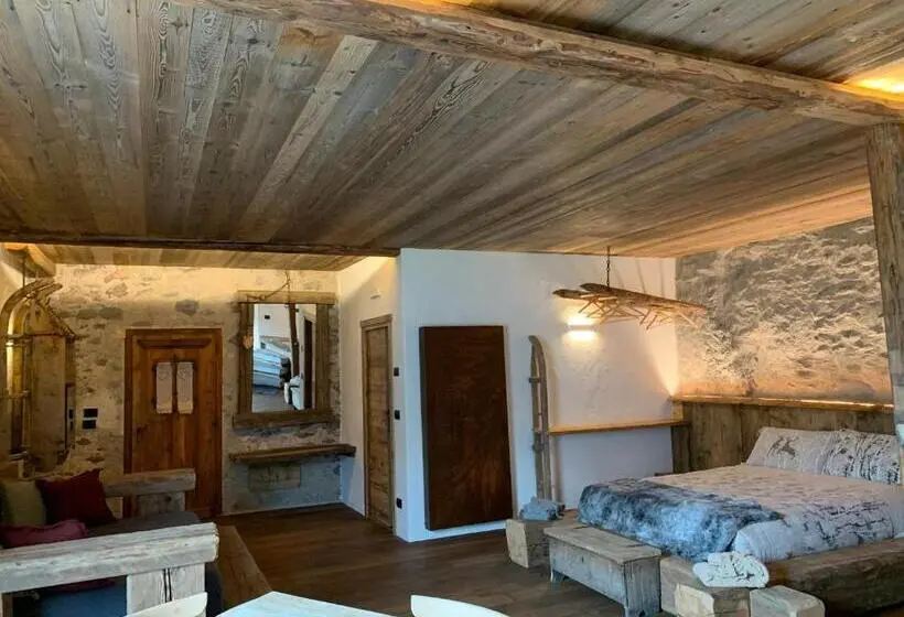 キングサイズベッドのスタンダードルーム, B&b Da Lucia 2 Bormio