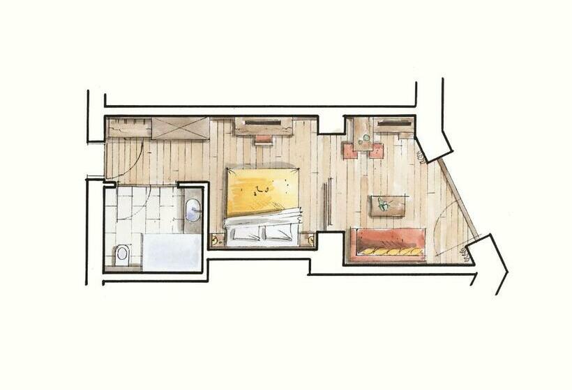 سوییت با چشم‌انداز باغ, Cores