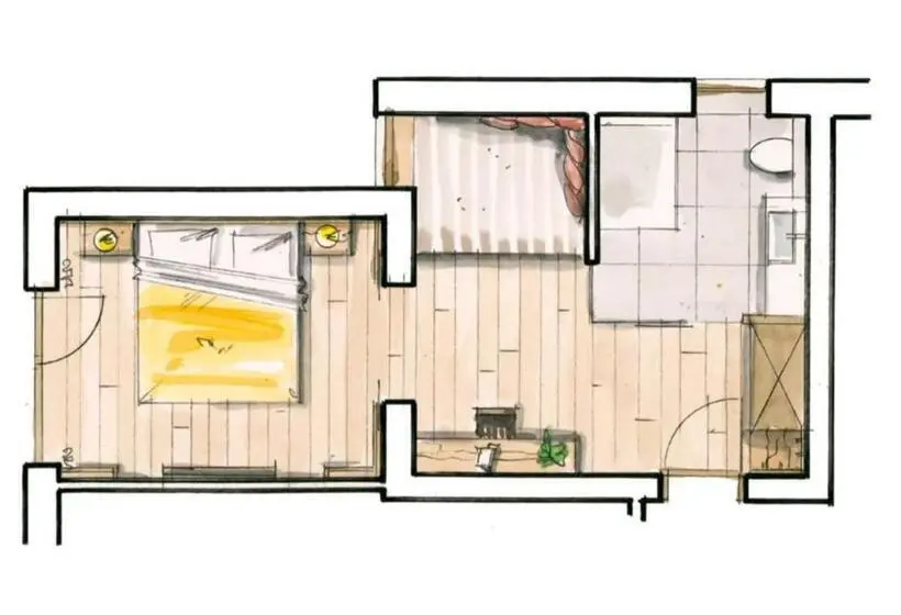 Suite con Balcone, Cores
