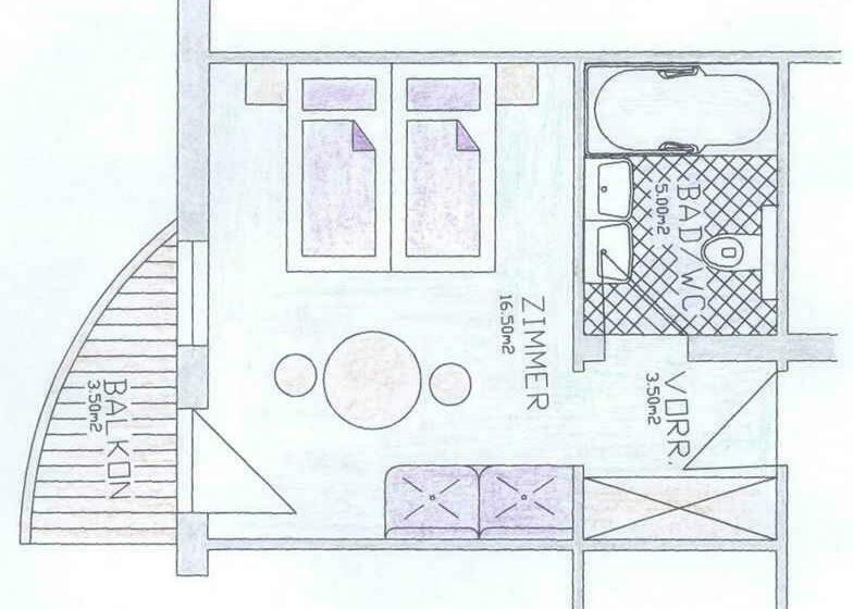 اتاق استاندارد با بالکن, Garni Apart Elfriede