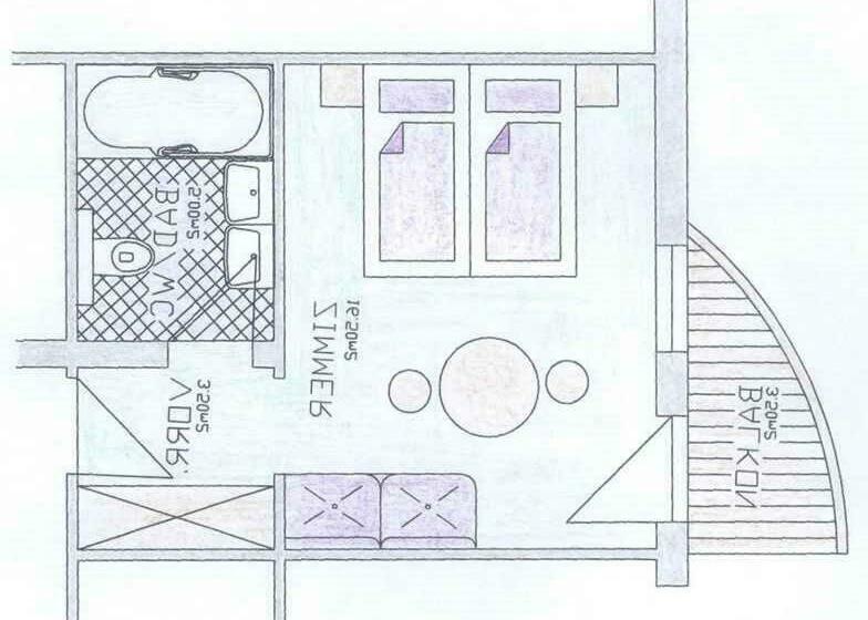 اتاق استاندارد با بالکن, Garni Apart Elfriede