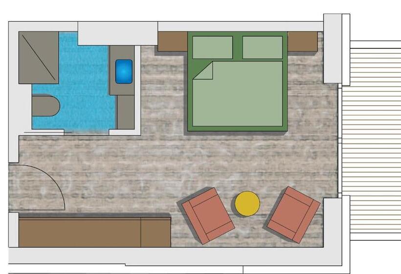 标准间带阳台, Mathiesn