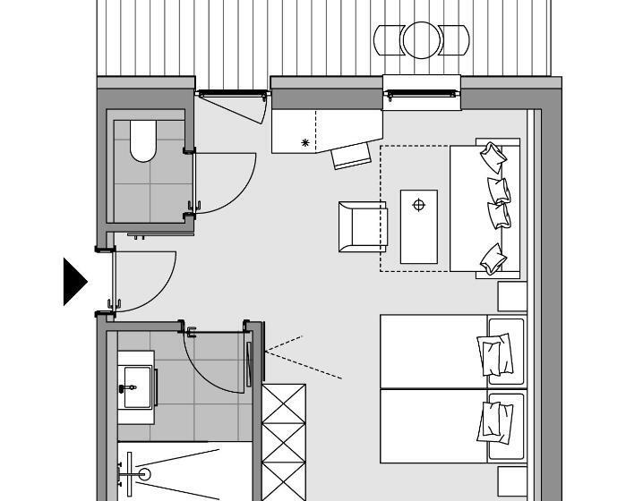 Comfort room with balcony, Thurnerhof