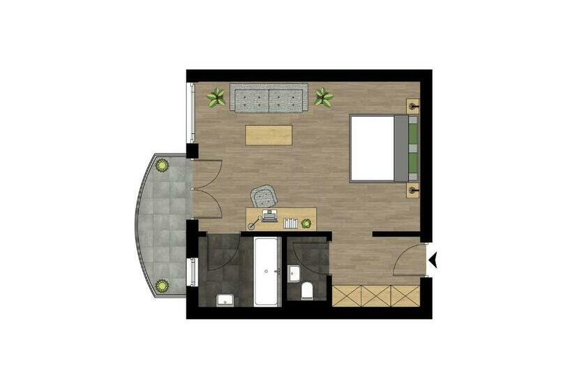 غرفة قياسية مطلة على الجبل, Alpenhotel Zimba