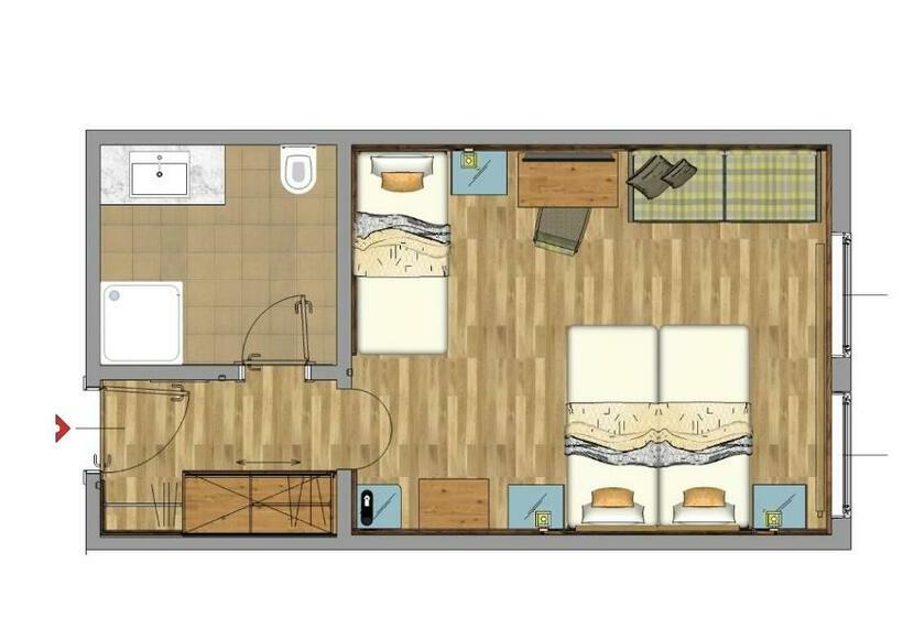 스탠다드 트리플 룸, Kristall