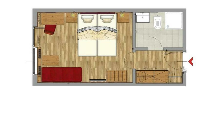 스탠다드 룸 산 전망, Kristall