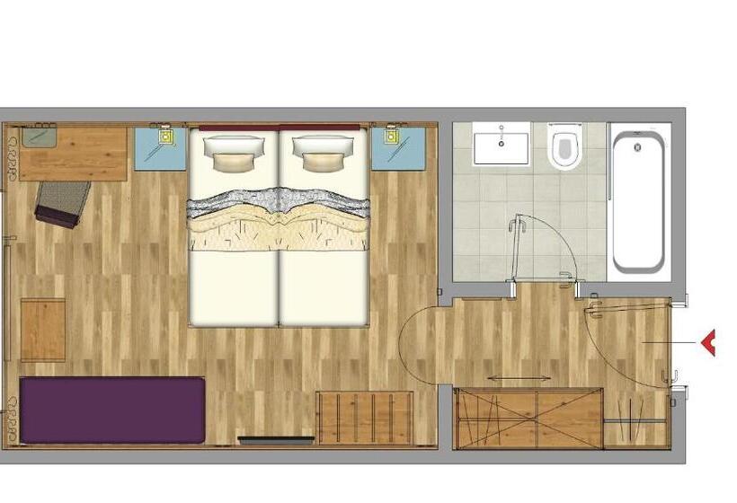 스탠다드 룸 산 전망, Kristall