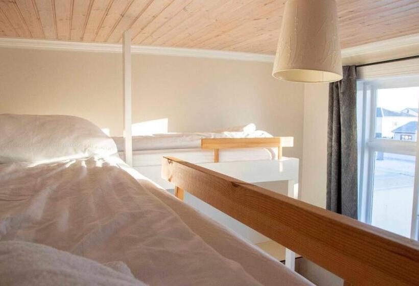 اتاق استاندارد چهارنفره با سرویس بهداشتی مشترک, Puffin Hotel Vík