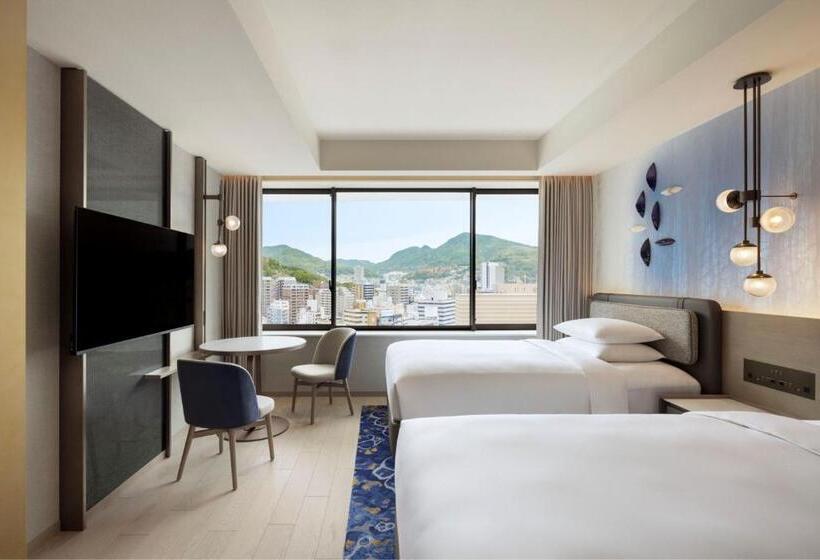 스탠다드 룸 더블 침대 2개, Nagasaki Marriott