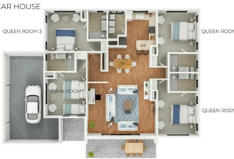 デラックスルーム, Baudins Of Busselton Bed And Breakfast   Adults Only