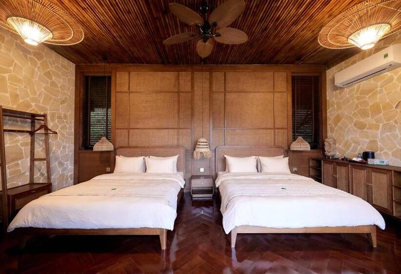 اتاق استاندارد چهارنفره با بالکن, Punna Ecolodge đại Lải