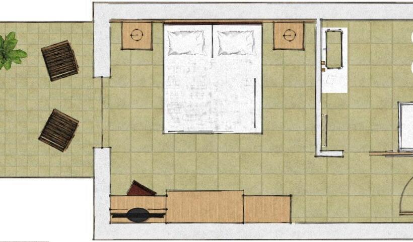 חדר סטנדרט נוף לגינה, Villa Franca