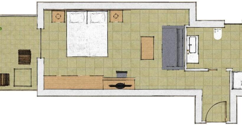 חדר לארבעה סטנדרטי עם מרפסת, Villa Franca