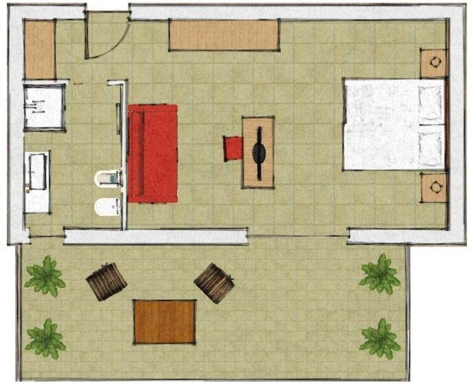 スタンダード４人部屋, Villa Franca