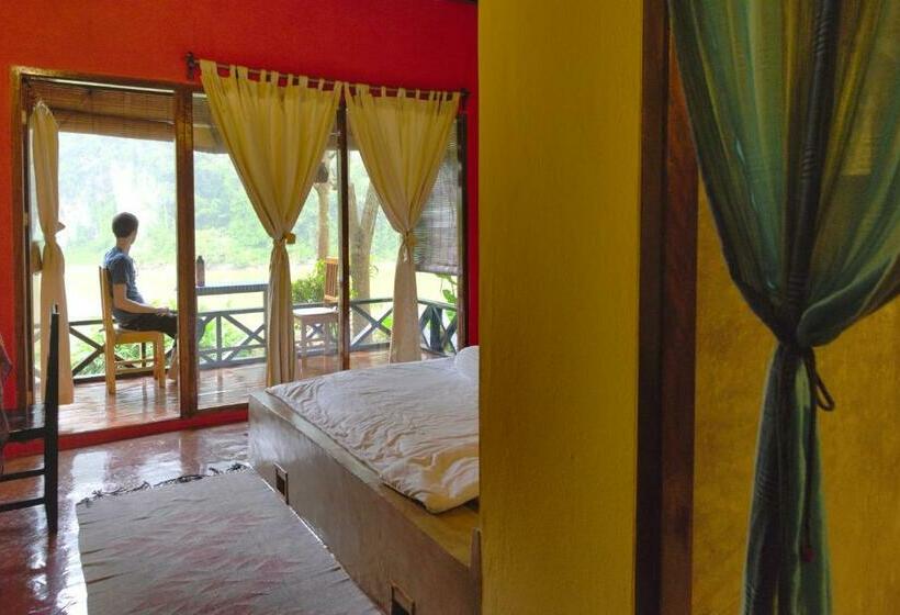 Deluxe room with river view, Mandala Ou Resort