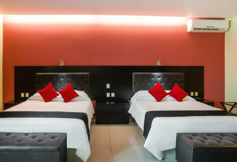 스탠다드 룸 더블 침대 2개, Capital O Veracruz Suites