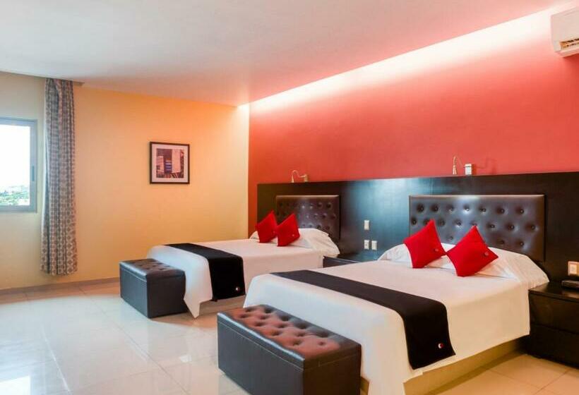 스탠다드 룸 더블 침대 2개, Capital O Veracruz Suites