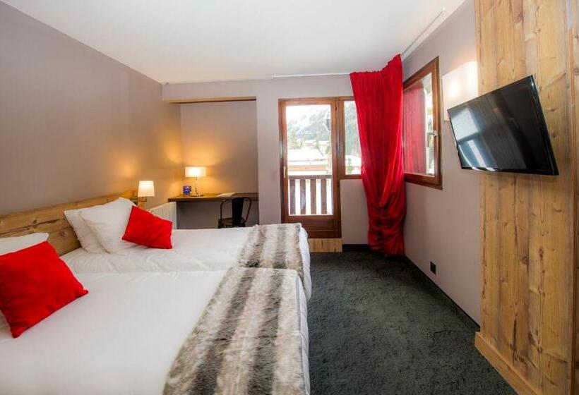 غرفة قياسية ثلاثية مزودة بشرفة, Sowell Family Valfrejus