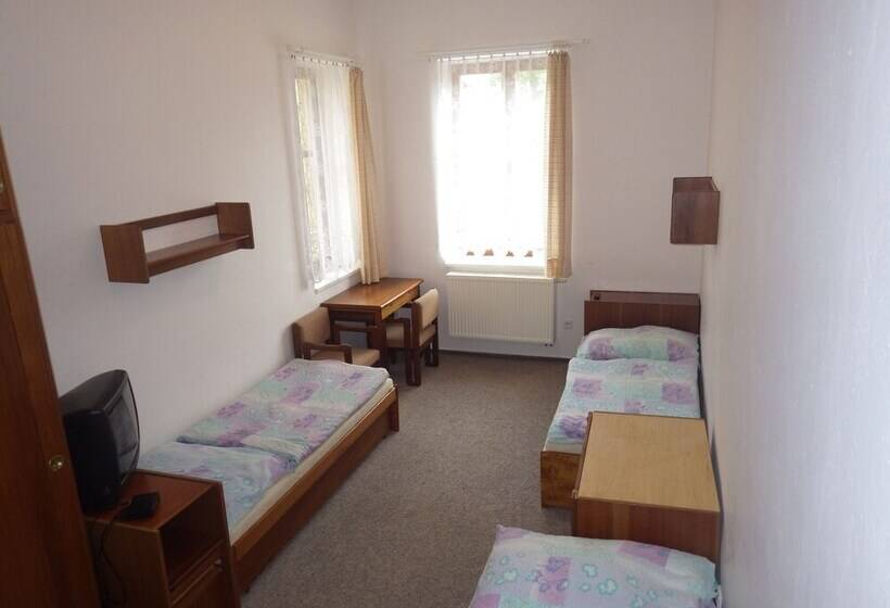 스탠다드 트리픔 룸 공동욕실, Chata Labská   špindlerův Mlýn   Hostel