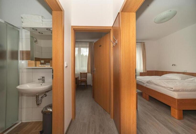 חדר סטנדרט לשלושה עם חדר אמבטיה משוף, Panský Dům